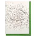 Letterpress-Geburtstagskarte 'So Glad You Exist', A6 – Produktbild 1