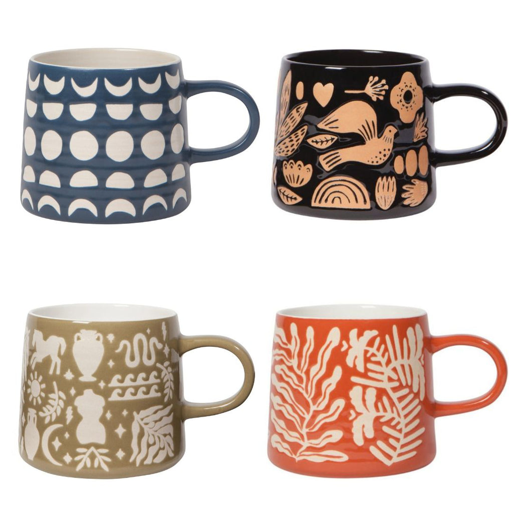 Steingut-Tasse Imprint, 400 ml, satinierte Glasur – Produktbild 1