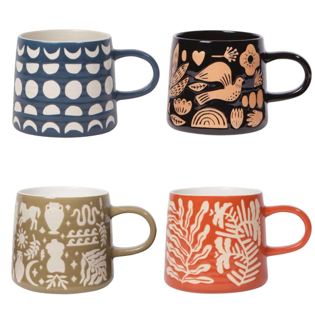Steingut-Tasse Imprint, 400 ml, satinierte Glasur – Produktbild 1