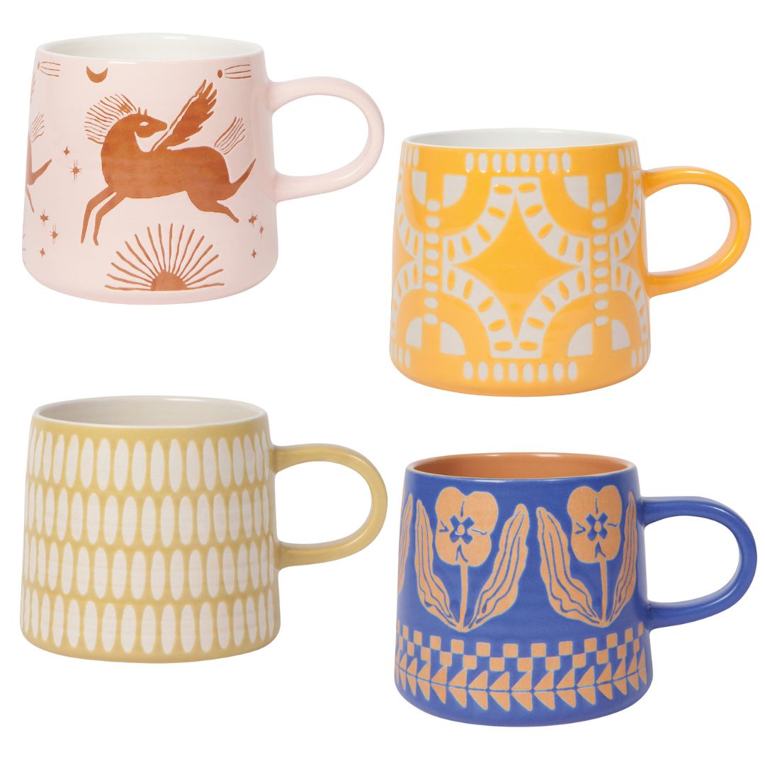 Steingut-Tasse Imprint, 400 ml, satinierte Glasur – Produktbild 4